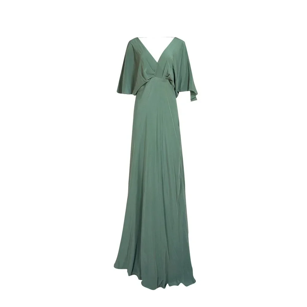 Cortana - Green Tie-Back Maxi Dress Sz 8